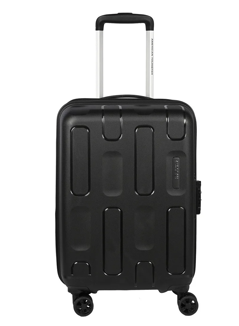 AMERICAN TOURISTER 55 cm / 20 inch Ellipso Suitcase, Cabin Size 55 cm / 20 inch, 4 Spinner Wheels, Hard Top, Polypropylene, Black|Lightweight|Scratch Resistant Texture|TSA Lock - 3 Years International Warranty  | Best Price UAE